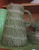VINTAGE GREEN PITCHER