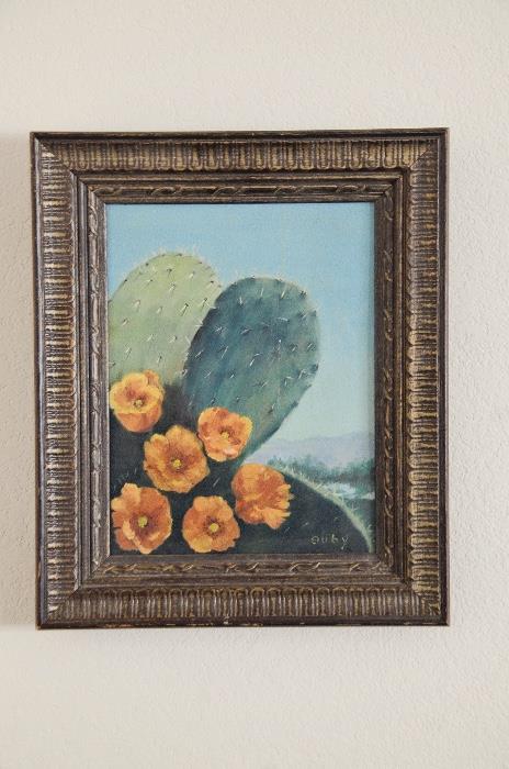 Cactus Framed Painting