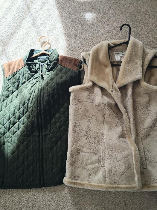 Women's Vests 1X (Chaps and Coldwater Creek)