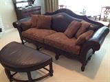 Stickley Southwest Collection Camelback Sofa with Demilune.  