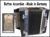 Vintage Button accordion. Made in Germany by Beaver Brand.