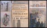 Collection of paper collectibles including 1940's newspapers and farm magazines