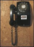 Unusual rotary wall phone