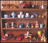 Toys, cars, tractors, plush, etc