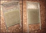 Washboards. One is from the National Washboard Co. #801