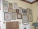 Large collection of vintage and antique samplers