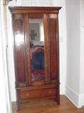 English oak armoire