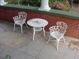 Wrought iron patio set