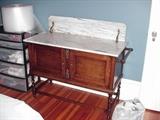 Oak washstand, marble top