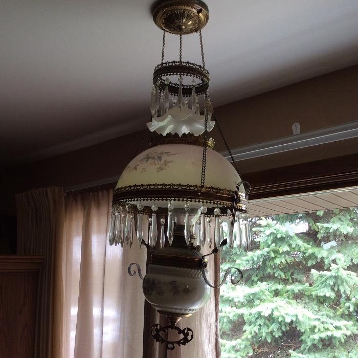 Beautiful hanging oil lamp