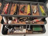 ANTIQUE FISHING TACKLE - LURES, RODS, REELS,