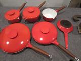 beautiful set of Mid Century cookware