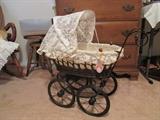 Vintage baby carriage.