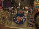 Texas Beach Club set - glasses, coasters and tray