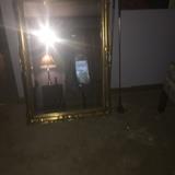 Gold framed mirror