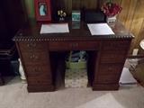 Mahogany Chippindale Style Desk