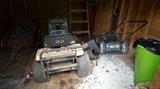 OLD RIDING LAWNMOWR AND PUSH MOWER,  not in working condition