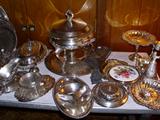 Silverplate serving pieces