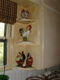 Rooster figurine collection