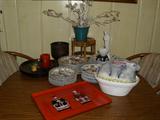 Oriental dishes and decor