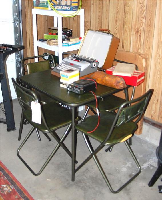 Nice older well made Card Table & Chairs