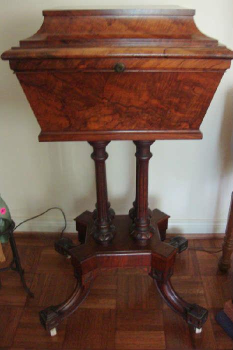 fabulous Antique Tea Caddy on Legs