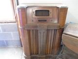 Vintage radio cabinet