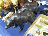 Leather covered animal figures