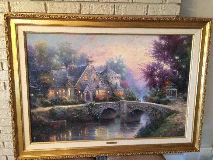 Thomas Kinkade P/P Limited Edition from Lightpost Publishers , Excellent condition "Lamplight Manor"