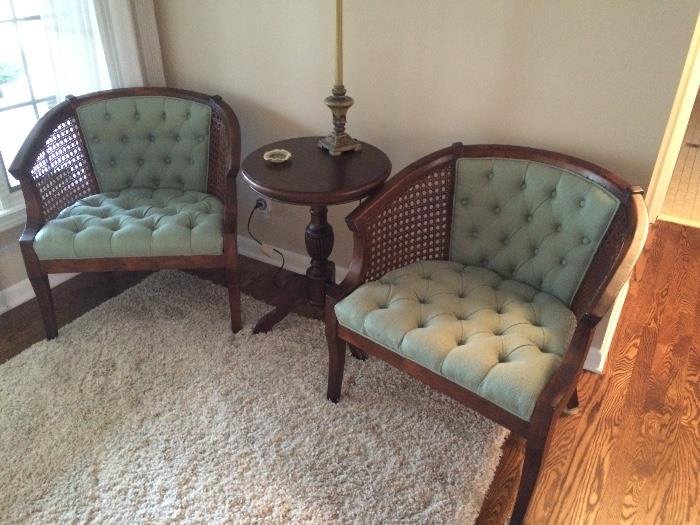 Vintage Nicely Upholstered Chairs