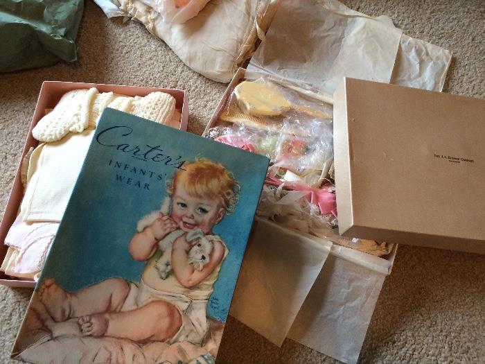 Vinatge Baby Clothing, Carter's, J. L. Hudson boxes