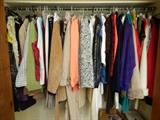 Clothes: lots of nice jackets, coats & all kinds of other stuff. Sizes range from 10 to 16.