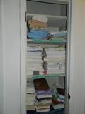 Hall closet - more towels, washcloths & hand towels