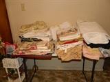 This table is full of tablecloths - all sizes!