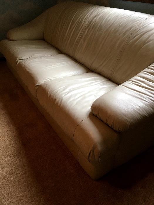 Another Leather Sofa...This One Is White...