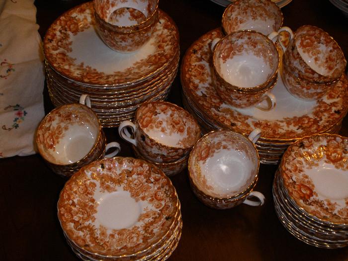 Lovely set of English China with many pieces."Radfords Victorian Fenton" 