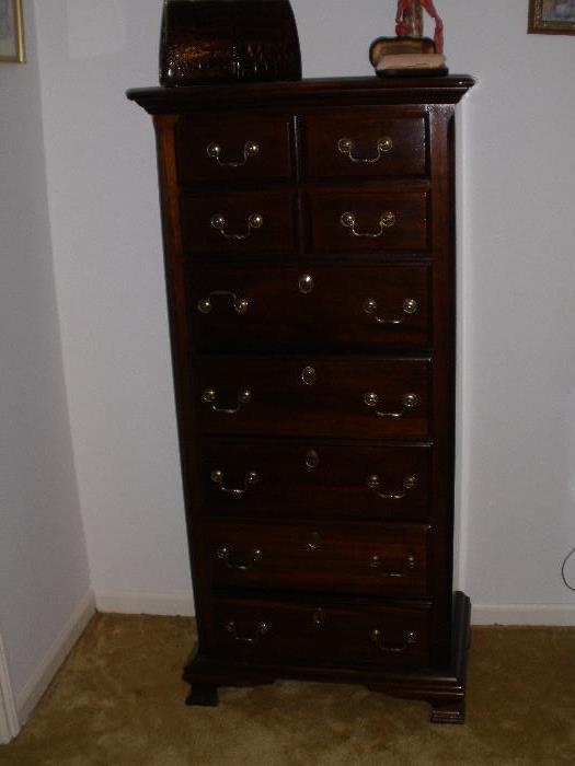 Tall case chest of drawers.