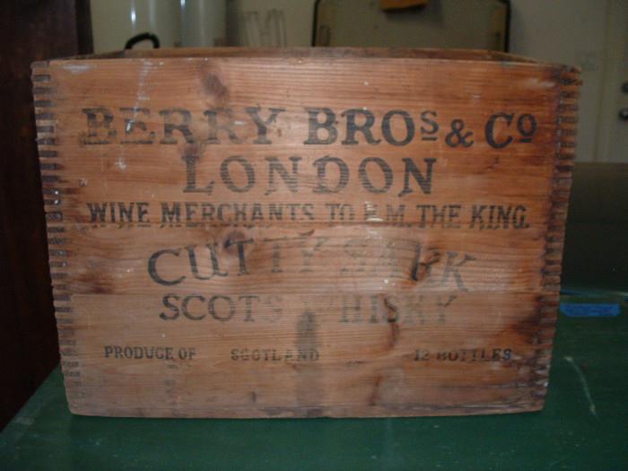 antique whiskey box