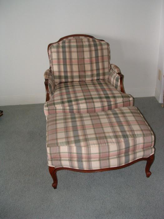 Comfy chair and ottoman