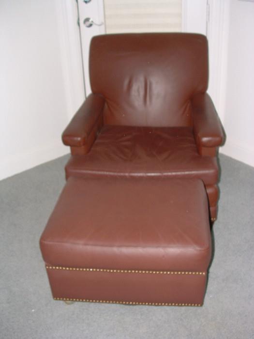 vintage leather chair (recovered in early 1990's)