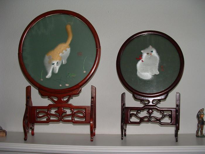 A small sampling of cat collectibles