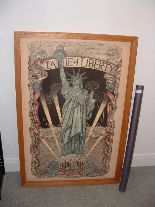 Statue of liberty framed print