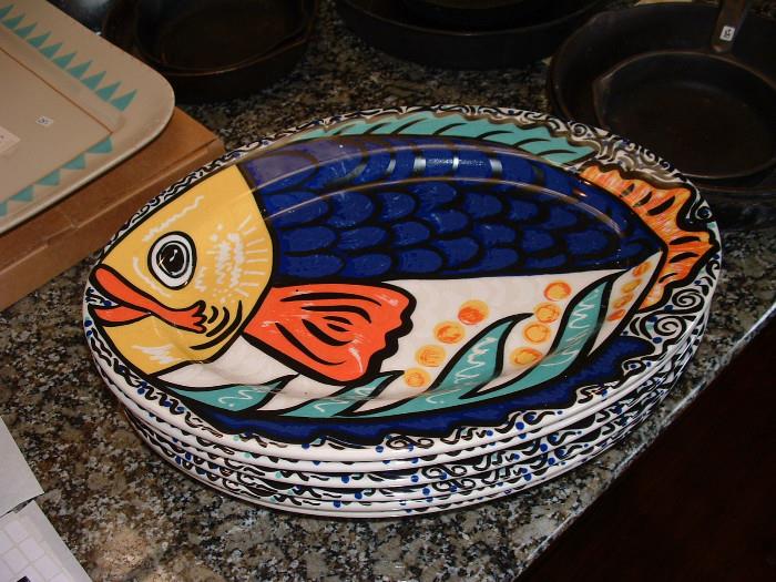 Homer Laughlin fish platters
