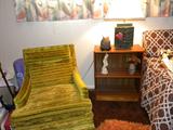 1970's chair and lamp