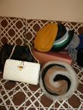 vintage hats and purses