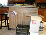 Kitchen island on wheels