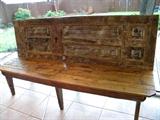 Bench antique door