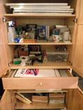 Art supply cabinet