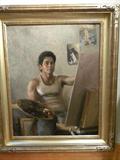 Artist Nemesil Enresto "Self portrait at work"