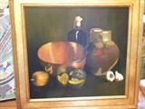 Artist Peter Fraenkel "Gourds and copper ball"